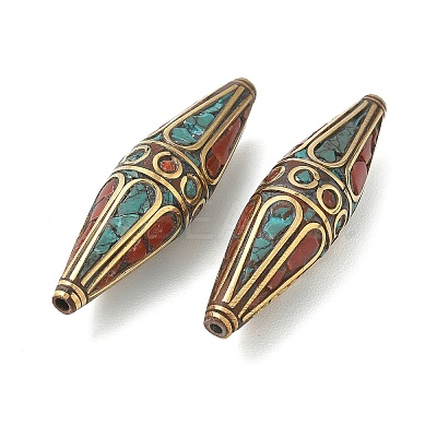 Handmade Tibetan Style Beads KK-Z157-09AG-02-1
