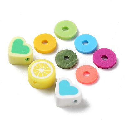 Handmade Polymer Clay Beads CLAY-SZ0001-27-1