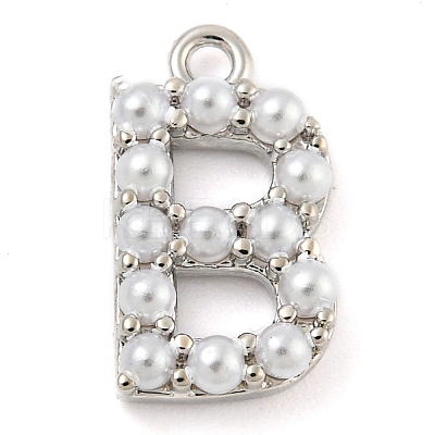 Plastic Imitation Pearl Pendants KK-P230-17P-B-1