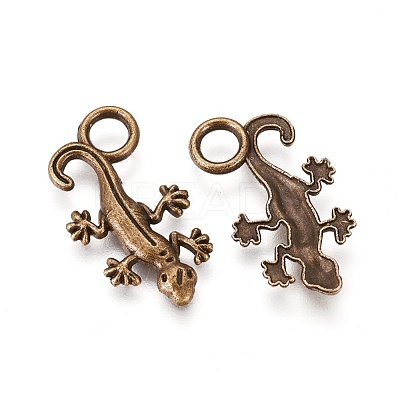 Tibetan Style Alloy Pendants TIBEP-21055-AB-FF-1