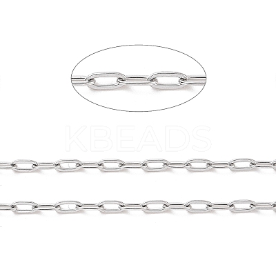 Tarnish Resistant 304 Stainless Steel Cable Chains CHS-C002-03P-01-1