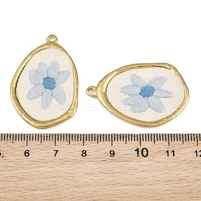 304 Stainless Steel & Embroidered Pendants SA-CBA1ED9-13G-1
