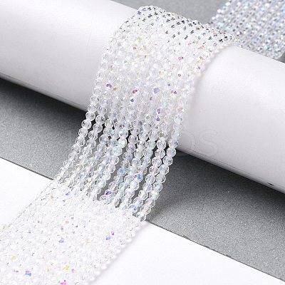 Electroplate Glass Beads Strands LS-GLAA-H021-01A-AB01-1