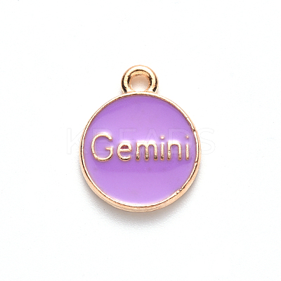 Alloy Enamel Pendants X-ENAM-S124-01B-01I-1