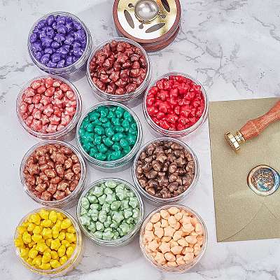 Sealing Wax Particles Kits for Retro Seal Stamp DIY-CP0003-54S-1