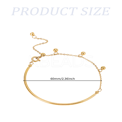 1Pc Stainless Steel Cable Chain Link Bracelets BJEW-LP0004-41G-1