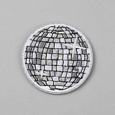 Polyester Iron on/Sew On Patches PATC-WH0022-04A-1
