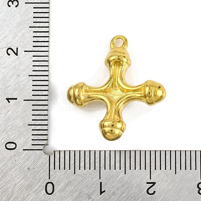 Natural Lapis Lazuli & 304 Stainless Steel Cross Pendants LS-STAS-H221-01G-06-1