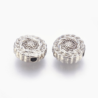 Tibetan Style Alloy Beads TIBEB-R022-P-FF-1