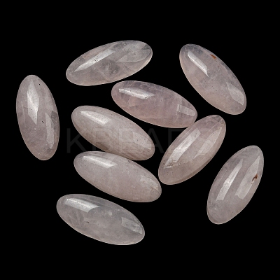 Natural Rose Quartz Cabochons G-B050-24A-1
