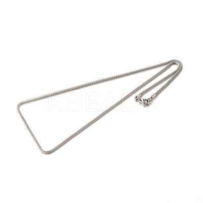 Tarnish Resistant 304 Stainless Steel Lantern Chain Necklaces STAS-M174-070P-1