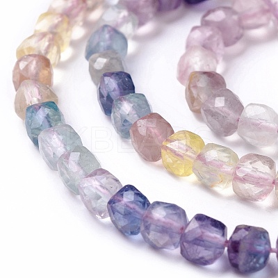 Natural Fluorite Beads Strands G-G991-C01-1