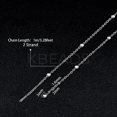304 Stainless Steel Cable Chains CHS-UN0001-06P-1