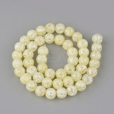 Synthetic Crackle Quartz Beads Strands GLAA-S134-8mm-06-1