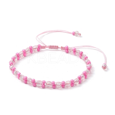 Baking Paint Glass Seed Beaded Bracelets BJEW-MZ00155-04-1