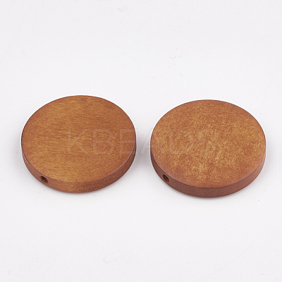 Natural Pear Wood Beads X-WOOD-T009-2.5cm-04-1