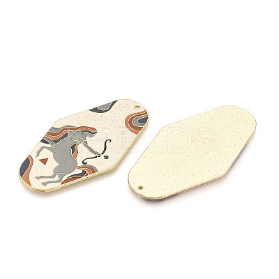 Rack Plating Alloy and Enamel Big Pendants X1-ENAM-T021-29E-1