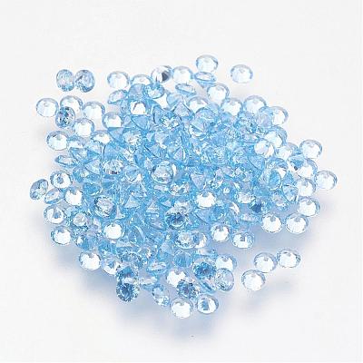 Aquamarine Cubic Zirconia Cabochons ZIRC-G081-4mm-1