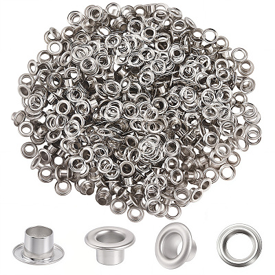 300 Sets Iron Grommet Eyelet Findings SCRA-GF0001-09C-1