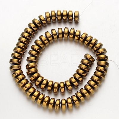 Electroplate Non-magnetic Synthetic Hematite Beads Strands G-F300-16-03-1