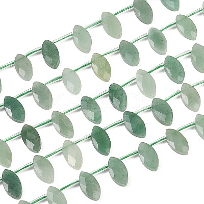 Natural Green Aventurine Beads Strands G-P607-A04-01-1