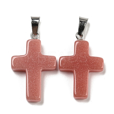 Synthetic Luminous Stone Dyed Pendants G-H308-06P-07-1