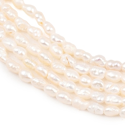 Natural Cultured Freshwater Pearl Beads Strands PEAR-D003-01D-01-1