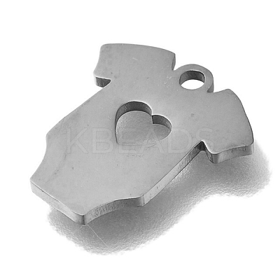 201 Stainless Steel Pendants X-STAS-R136-32P-1