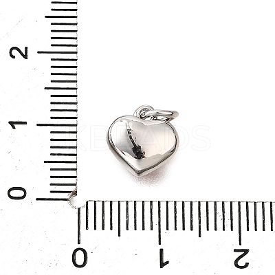 Brass FireBrick Enamel Charms KK-D356-14P-1