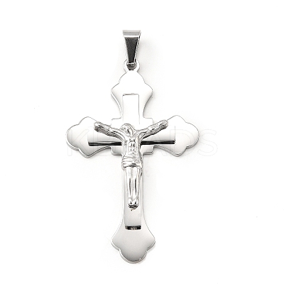 304 Stainless Steel Big Pendants STAS-R171-01P-1