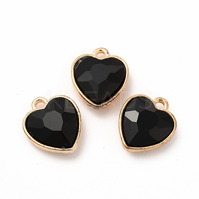 Faceted Glass Rhinestone Pendants GLAA-I051-B11-1