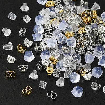 425Pcs 6 Style Iron & 304 Stainless Steel Ear Nuts FIND-FS0001-88-1
