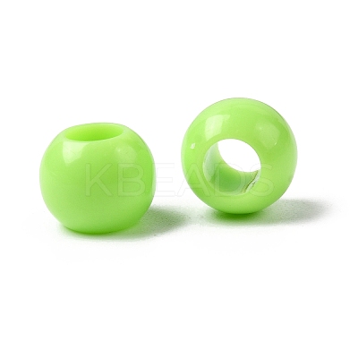 Opaque Acrylic European Beads Beads SACR-ZX012-17D-1