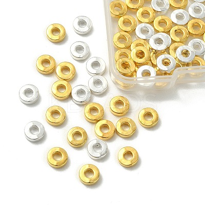 100Pcs 2 Colors Tibetan Style Alloy Beads PALLOY-YW0001-82-1