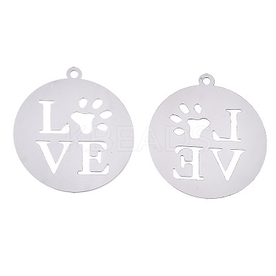 Non-Tarnish 201 Stainless Steel Pendants LS-X-STAS-R114-005P-1