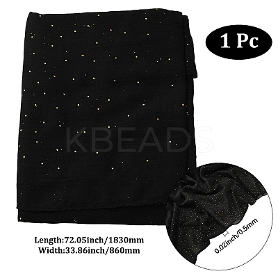 Rectangle Polyester Tippet AJEW-WH20064-30A-1