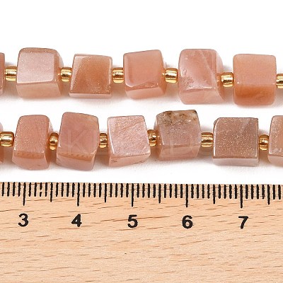 Natural Sunstone Beads Strands G-G053-B28-01-1