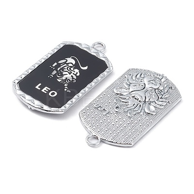 Alloy Twelve Constellations Series Big Pendants PALLOY-O107-01P-02-1