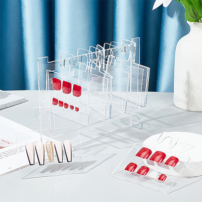 1 Set Acrylic Nail Art Display Boards ODIS-PH0001-62B-1