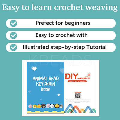 DIY Doll Crochet Kit DIY-WH0502-44-1