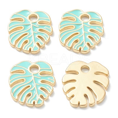 Brass Enamel Pendants KK-A153-07G-E-1