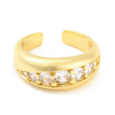 Brass Open Cuff Rings RJEW-Q781-08G-1