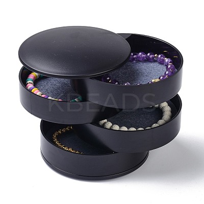 4-Layer Rotating Travel Jewelry Tray Case OBOX-O005-01C-1
