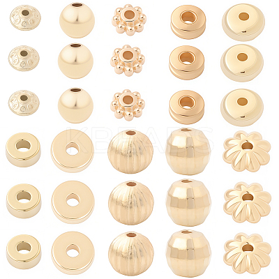 1000Pcs 10 Styles CCB Plastic Beads CCB-PA0001-06-1
