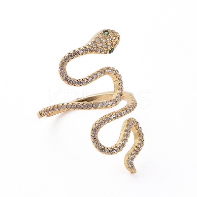Adjustable Brass Finger Rings X-RJEW-G096-40G-1