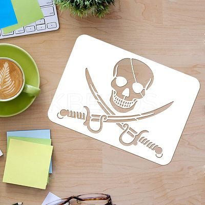 Large Plastic Reusable Drawing Painting Stencils Templates DIY-WH0202-074-1