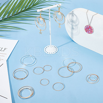 Brass Linking Rings KK-OC0001-06-FF-1