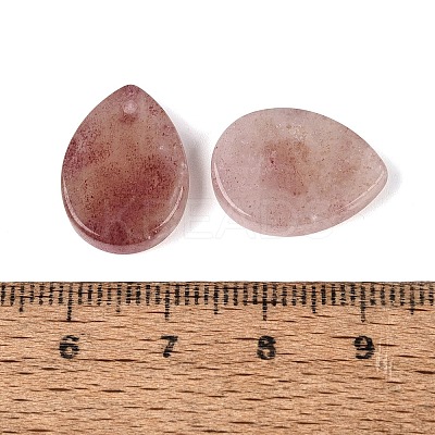 Synthetic Strawberry Quartz Pendants G-Q606-68C-1