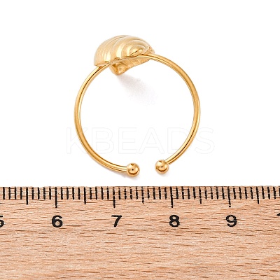 304 Stainless Steel Cuff Rings for Women RJEW-F175-01G-04-1