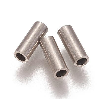 Tarnish Resistant 304 Stainless Steel Tube Beads STAS-L216-23D-P-1